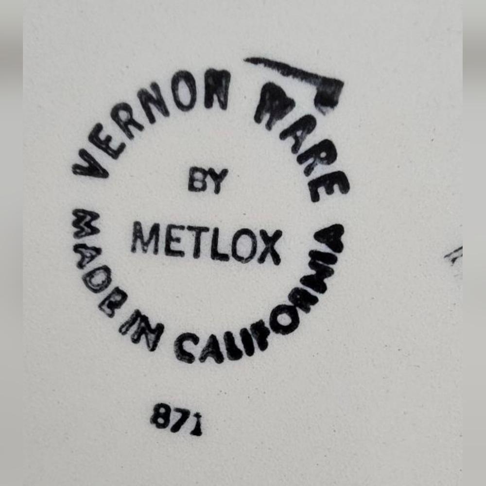 Vintage Metlox 14.5" Serving Platter Della Robbia Fruit Vernon Ware USA 1970's - Picture 6 of 6